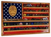 New Mexico State Trooper / Police Challenge Coin Display 70-100 Coins TRAD