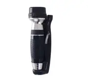 Dolphy Automatic LED Anti-Theft Aluminum Alloy Wall Mounted Emergency Torch - Black