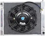 Aluminum UTV Cooling Racing Radiator + Fan ，Compatible With Polaris RZR 1000 XP Turbo 2016