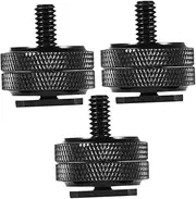 Generic Replacement 3pcs Hot Shoe Mount Adapter 1/4 Inch Screw for Led Light Microphone Monitor on Camera