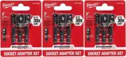 Milwaukee 48-32-5033 Power Drill Bit Extensions Shockwave Socket Adapter Set,...