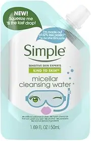 Simple Kind To Skin Micellar Cleansing Water Squeeze Me Pouch Travel Size