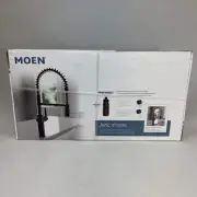 New Moen Joric Pre-Rinse Spring Pulldown Kitchen Faucet 87580BL