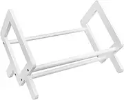NUOBESTY Stylish Book Rack Daily Use Magazine Display Stand Book Organizer Desk Accessory Elegant Pattern Material Stable Base for Living Room Office Study