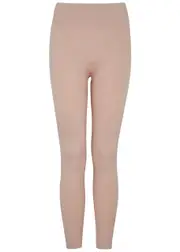 PRISM2 Awaken Ribbed Stretch-jersey Leggings - Light Pink - One Size ONE SIZE