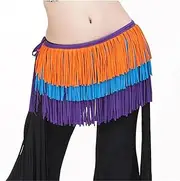 [HAMKVBPR] Belly Dance Hip Scarf Women Belt Belly Dance Scarf Hip Belly Dance Accessories Tassel Hip Wrap for Women