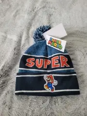 Super Mario Brothers Kids Winter Hat & Glove Set Nintendo Gamer Gaming NWT