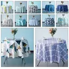 178cm Large Round Table Cover Cloth Polyester Fabric Printed Party Tablecloth