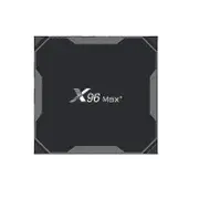X96 Max+ 4k Smart Tv Box With Remote Control, Android 9.0, Amlogic S905x3 Quad-core Cortex-a55,2gb+16gb, Support Lan, Av, 2.4g/5g Wifi, Usbx2,tf Ca...