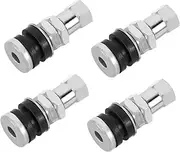 4pcs Metal Valve Stems Kit for Tubeless Tyres Car Part Air Valve Stem Replacement for Motorcycles Electric Vehicles
