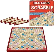 Winning Moves Tile Lock Scrabble Board Game for 1+ Players, Ages 12+