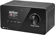 Krüger&Matz KM0816 Internet Radio with Weather Station, Alarm, RDS, Bluetooth FM/DAB+/Internet, Black