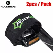 ROCKBROS 1 Pair Toe Clips Straps Tape Bike Pedal Straps for Fixed Gear Road Bike