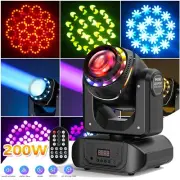 Prism Stage Light 200W RGBW Moving Head Gobo Stage Lighting LED DJ Disco Party