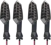 Motorcycle Brake Lights For K&awasaki KLE 650/1000 For V&ersys Z250 Z300 Z400 Z650 Z750 Z800 Z1000 ZRX1200 Motorcycle Indicator Lamp LED Turn Signal Light Running(4pcs Smoked)