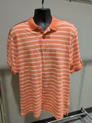 Amazon Essentials Men's Polo Collared Shirt Large, Peach, NEW