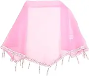 GETAJGHSD Triangle Window Valance Curtain Solid Color Decorative Valance for Kitchen Bedroom to Wash Rustic Home Decor
