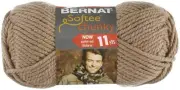 3 Pack Bernat Softee Chunky Yarn-Soft Taupe 161128-28011