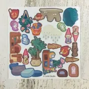Bluey STICKERS Sheet for School House Playset Gnomes for Figure Toy Replacement