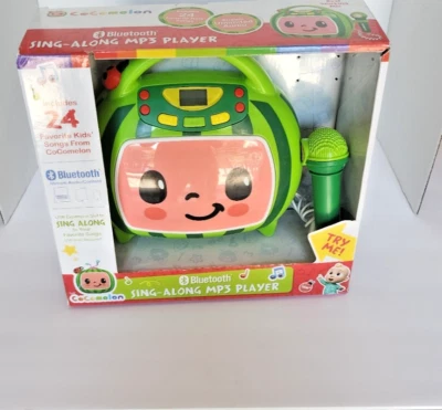 Cocomelon My First Sing-Along Toddler Boombox with Built-in Microphone NEW