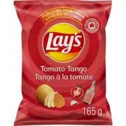 3 Bags Lays Potato Chips Tomato Tango LARGE Family Size 165g Canada FRESH