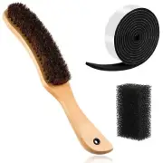 3 Pieces Hat Brush Kit Includes Lint Remover Duster Brushes for Felt Hats Horseh