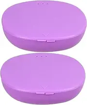 UTHCLO 2pcs Reusable Silicone Holder Case Portable Storage for Period Cups Travel Essential for Clean and Secure Protection for Outdoor Activities and Daily Use