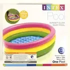Intex Kiddie Baby Pool Sunset Glow Soft Inflatable 34" x 10" 1 - 3 Years 58924EP