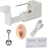 [AM RONG MAGIC] Professional Body Piercing Kit for Lip/Navel/Tongue/Ear/Nose/Belly Button,