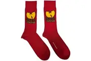 Wu-Tang Clan Unisex Adult Logo Socks (Red) (7 UK-11 UK)