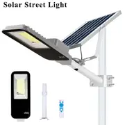OZNALA Solar LED Street Light Remote Waterproof Outdoor Flood Garden Yard Street Lamp