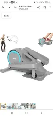 Under Desk Elliptical Trainer Machine Under Pedal Exerciser Non-Slip Stepper