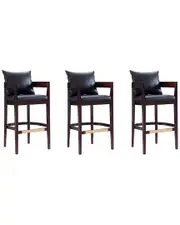 Manhattan Comfort Set of 3 Ritz Bar Stools