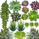 Artificial Succulent Plants - 16 Pcs Set Faux Succulents Unpotted Fake