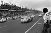 Mario Andretti Lucien Bianchi Ford Mk II leads Ludovico Scarfiotti- Old Photo