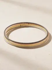 [Carolina Bucci] Carolina Bucci - Florentine Set Of Four 18-karat Yellow, Rose, White And Blackened Gold Bracelets - One size One size Gold