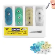 Dental Teeth Polishing Discs Contouring Mandrel Stripes Set Dental Materials