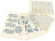 NUOBESTY Classic Pottery Decal 4 Sheets of Underglaze Transfers Sturdy and Versatile for Craft Lovers