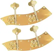 ibasenice Double Bass Tuners Head 2pcs Tuning Pegs Set Bass Tuning Pegs for Double Bass Alloy Material