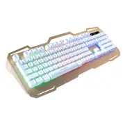 AK-400 104Keys Backlit USB Wired Multifunctional Gaming Keyboard for PC Laptop