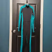 Weissman NWOT adult extra small green black unitard body suit dance costume jazz