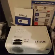 Projector with WiFi and Bluetooth, VOPLLS 5G 1080P Projector with 100" Screen.