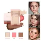 Facial Contouring Highlight Blush 3 in 1 Makeup Set High Gloss Powder Blush GXM
