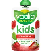 Vaalia Kids Probiotic Yoghurt Pouch Strawberry 140g