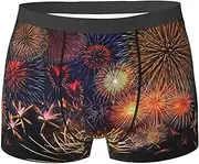 [HVTTIOR] Fireworks Print Various Men Briefs Breathable Stretch Underwear Lightweight for All Day Comfort