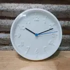 NEW Stomma IKEA 8" White Wall Clock Silent No-Tick by Gustav Carlberg