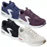 Skechers Ladies Skech-Air Court Air Wave Trainers Memory Foam Retro 80's Style