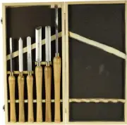 Baladonia Wood Turning Tool Set of 6-Pieces, Alloy Steel, Miniature Chisels