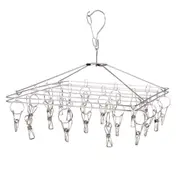 D.line Stainless Steel Hanging Rectangle Clothes Hook Dryer 20 Pegs 37x30cm