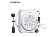 Voice amplifier with lapel microphone, with 2 Microphones, Portable Voice Amplifier with Headset Microphone for Tour Guides Classroom Speaking Meetings